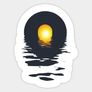 Vinyl LP Music Record Sunset Sticker